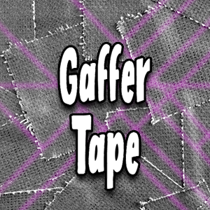 Gaffer tape on a black background, perfect for any professional setup.