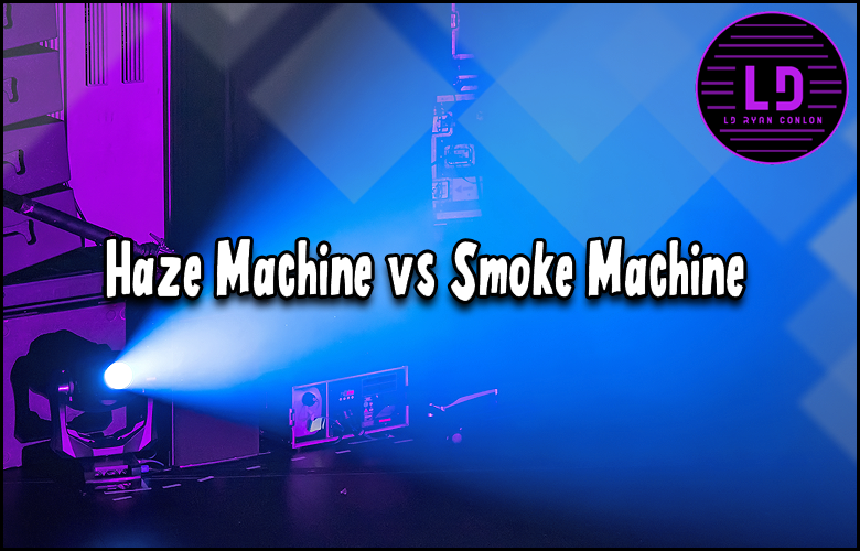 Haze machine vs. smoke machine - the ultimate showdown.