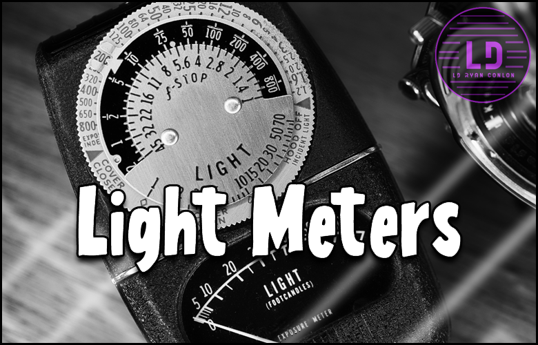 A light meter that measures the intensity of light.