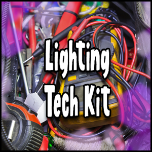 Lighting Tech Kit: This comprehensive kit is perfect for all your lighting technician needs, providing you with the necessary tools and equipment to master any lighting setup. With top-of-the-line gear and accessories,