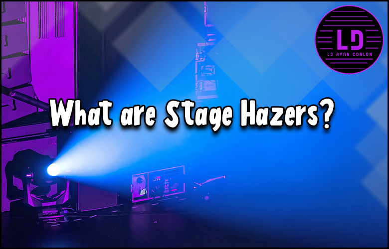 Stage hazers are machines that produce a thin, atmospheric mist in order to enhance lighting effects and create a sense of depth and atmosphere on stage.