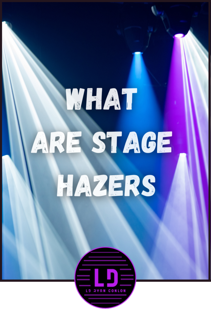 What are stage hazers? A stage haze machine, or commonly known as a haze generator, is a device used in theatrical productions to create a mist-like atmosphere on stage. This effect enhances lighting effects